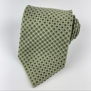 Axcess Mens Vintage Silk Tie Green